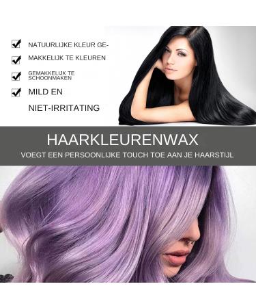 Temporary Hair Color Wax 30ml Temporary Color Wax Washable Styling Cream for Everyone Party Cosplay Halloween Purple C - Buy Online on GoSupps.com