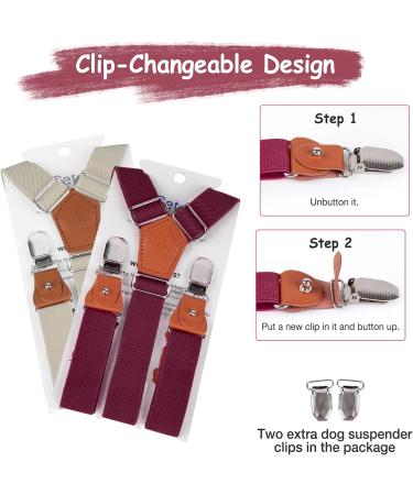 Soft Dog Diaper Trousers - 2 Pack | Comfortable Harness & Braces for Puppies | Pet Clothing in Beige-Wine M - Buy Online on GoSupps.com