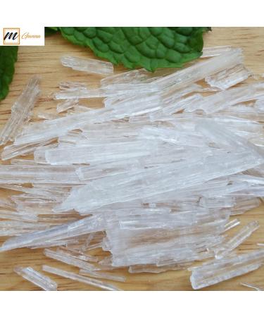 mGanna Food Grade Menthol Crystals 227g / 0.5lbs Natural Refreshing Multipurpose - Buy Online on GoSupps.com
