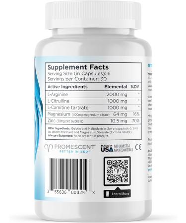 Promescent VitaFLUX Women's Nitric Oxide Booster - Boost Energy & Performance with Essential Amino Acids (180 Capsules - Buy Online on GoSupps.com