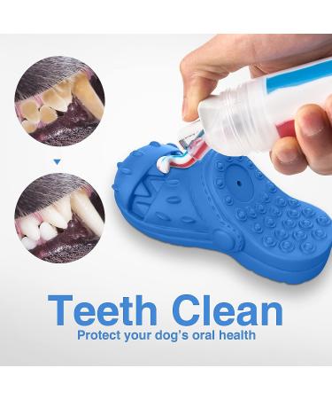 RUXAN Indestructible Dog Chew Toy - Squeaky Interactive Toy with Milk Flavor, Natural Rubber for Aggressive Chewers - Perfect for Small/Medium/Large Dogs - Buy Online on GoSupps.com