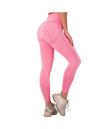 LuBanPao Women's Show Riding Breeches Full Seat Horseback Riding Tights Sporty Ventilated Cell Pocket Yoga Pants Riding Pants Z1-pink Large