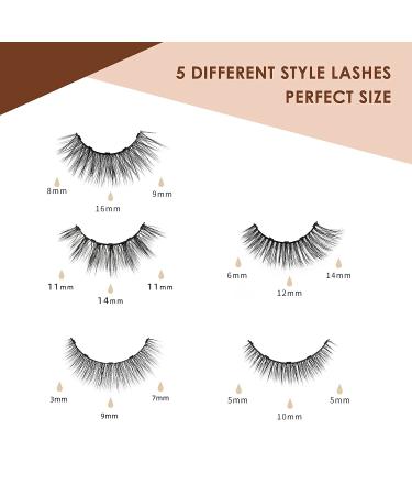 Magnetic SL Magnetic Eyelashes & Eyeliner Kit - Natural Look, Waterproof, Reusable, Long-Lasting - 13 Piece Set - Buy Online on GoSupps.com