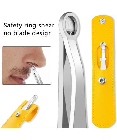 Stainless Steel Nasal Hair Trim Tweezers - Easy & Precise Nose Eyebrow & Body Hair Grooming Tool - Buy Online on GoSupps.com