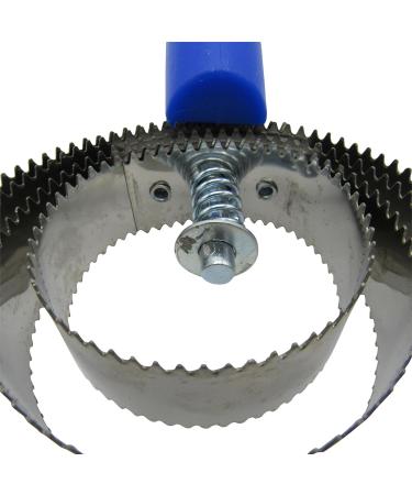 SecureFix Direct Spiral Curry Comb Horse (Brush Pets Equestrain Metal Grooming Shredding Blue) - Buy Online on GoSupps.com
