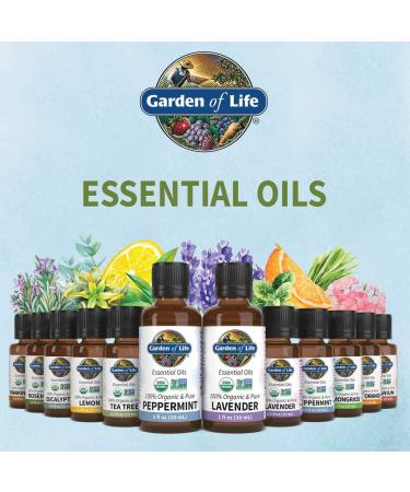 Garden of Life 100% Organic Rosemary Essential Oil - 15ml | Pure, Undiluted, Non-GMO for Diffuser & Aromatherapy - Buy Online on GoSupps.com