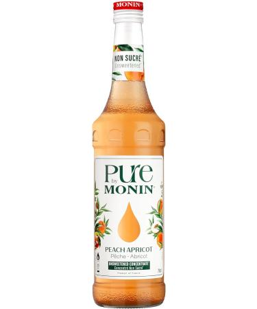 PURE by Monin Peach Apricot and Lime Lime For Sugar Free or Low Sweetened Drinks 2x70cl - Buy Online on GoSupps.com