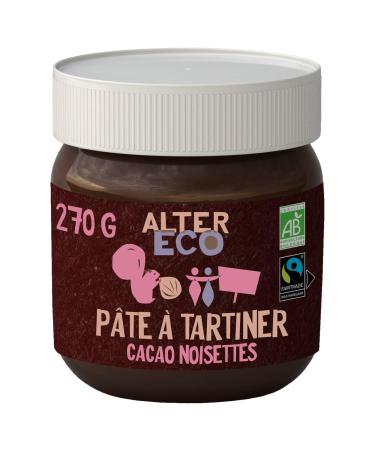 ALTER ECO - Organic Chocolate Hazelnut Spread - Palm Oil Free Spread - 270 G