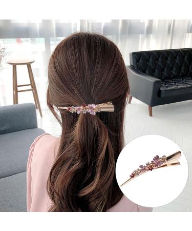 FRCOLOR Alligator Hair Clips Metal Duck Beak Clips Alligator Hair Clips Rhinestone Alligator Hair Clips Duck Beak Hair Clips - Buy Online on GoSupps.com