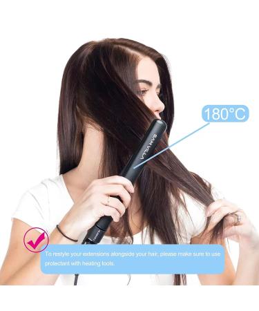 16 Inch Natural Black Clip in Hair Extensions - Real Human Hair Double Weft, Soft Straight, Unprocessed - Premium Quality - Buy Online on GoSupps.com