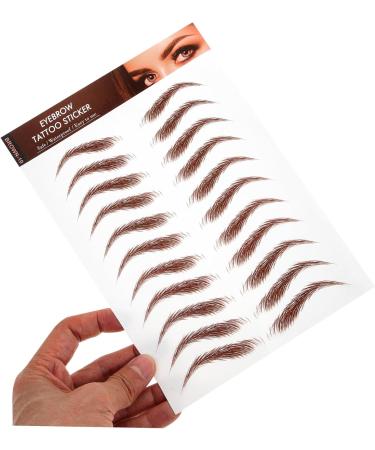 WOONEKY 5 Sheets Eyebrow Stickers Simulation Eyebrow Authentic Eyebrow Fake Eyebrows Eyebrow Waterproof - Buy Online on GoSupps.com