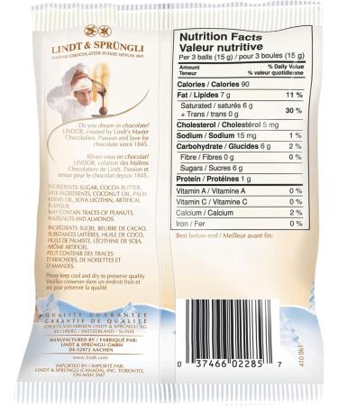 Lindt LINDOR Mini White Chocolate Balls 100-Gram Bag White Chocolate 100g - Buy Online on GoSupps.com