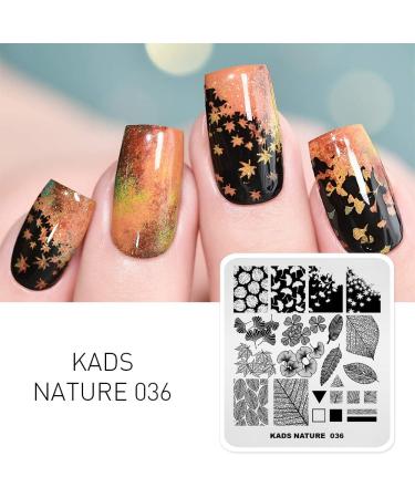 Alexnailart Professional Stamping Plates Autumn Leaves Ginkgo Maple Leaf Template Manicure Printing Tool NA036 - Buy Online on GoSupps.com