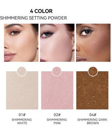 Translucent Powder Setting Powder Shimmer Finishing Powder Oil Control for Long Lasting Makeup Lightweight Loose Powder Waterproof Blurring Powder for All Skin Tones (#N03 (Dark Complexion) 0.21 Oz) #N03 (Dark Complexion) 6 g (Pack of 1) - Buy Online on GoSupps.com