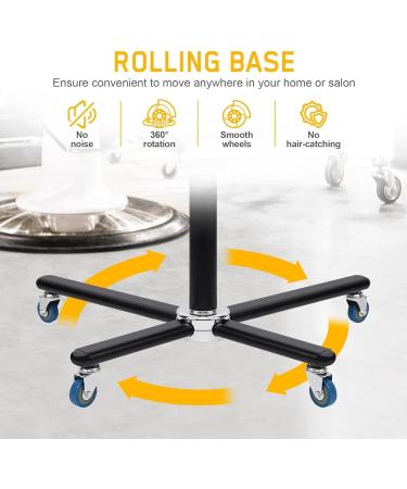 1200W Professional Adjustable Standing Hair Dryer Bonnet | Salon Dryer with 3 Temperature Settings & 360 Rotation for Hairstylists - Buy Online on GoSupps.com
