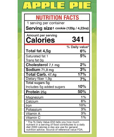 Become Strong High Protein Cookies 25g Protein 3g Sugar BNG Cookies (10 ct.) (Apple Pie) - Buy Online on GoSupps.com