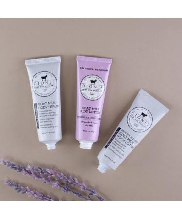 Dionis Goat Milk Skincare Body Care Set - Lavender Blossom Lotion Body Lotion W/Retinol Body Serum W/Collagen Deep Hydration and Younger Skin Lavender Blossom Lotion & Serum Set - Buy Online on GoSupps.com