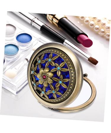 Solustre Round Double-Sided Folding Cosmetic Makeup Purse Mirror | Pocket Mirror for Travel | Buy Online - Buy Online on GoSupps.com