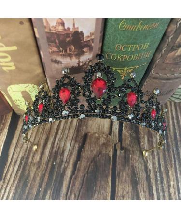 Shop Lurrose Bride Crown Tiara - Rhinestone Headband for Weddings & Parties | Silver & Blue Hair Decoration - Buy Online on GoSupps.com