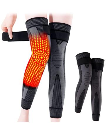 CROOT Tourmaline Acupressure Selfheating Knee Sleeve Mugwort Acupressure Shaping  Wormwood Self-Heating Knee Pads (XL-Black)