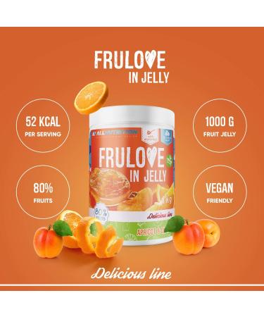 ALLNUTRITION Sugar Free Jam - Frulove Apricot & Orange Jelly - Low Carb & Calorie Spread - Vegan 1000g - Buy Online on GoSupps.com