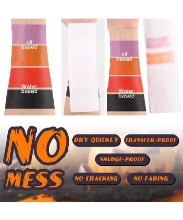 BOBISUKA Alabaster White Face Body Paint Stick White Eye Black Sticks for Sports Water Based Face Painting Kit Quick Drying Foundation Makeup for Halloween Clown Skeleton Joker Cosplay SFX Costume - Buy Online on GoSupps.com