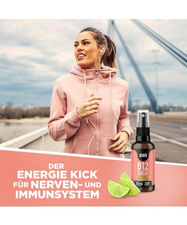 Buy ESN Vitamin B12 Spray 30ml - Lime Flavor | Boost Energy with Vitamin B Complex | International Shipping Available - Buy Online on GoSupps.com