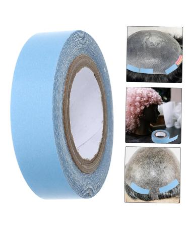 FOMIYES 1 Roll Wig Film Glue for Wigs Lace Wig Tape Bald Cap Adhesive Scalp Tape for Wigs Lace Wig Glue Tape for Lace Wigs Hair Glue for Lace Wigs Wig Adhesive Hair Tape Wig Lace Glue 4.70X4.70X1.30CM Blue - Buy Online on GoSupps.com