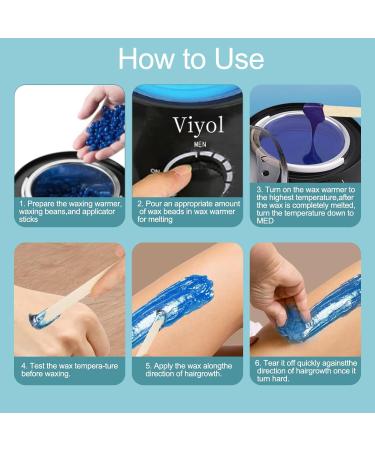 Waxing Kits Wax Warmer Kit:Wax Wamer Hair Removal Waxing Kit for Women Men Whole Body brazlan Bikini Legs Facial Eyebrow Wax Heater Kit with 4 * 100g Hard Wax Beads &30 Wax Sticks Wax Kits at Home Black - Buy Online on GoSupps.com
