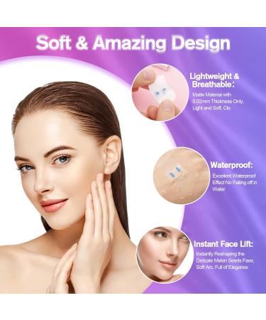 Invisible Face Lift Tape for Instant Facelift - 100 PCS Waterproof Bands for Neck, Eyes, Jowls & Double Chin - Face Lifter Makeup Tape - Buy Online on GoSupps.com
