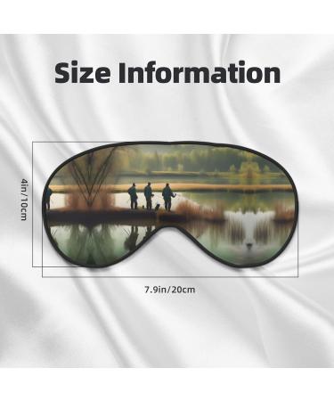 Fishing Lake Fishermen Print Unisex Sleep Mask - Double-Sided Eye Mask for Sound Sleep & Skin Care | International Shipping - Buy Online on GoSupps.com