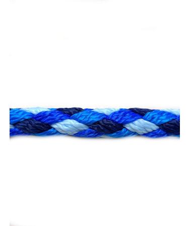Lightweight Double Line Dog Linen for Small Dogs - 2.40m 2.80m 3.50m 4-Fold Adjustable Ocean Blue Tones - Perfect for Pets Up to 15kg - Buy Online on GoSupps.com