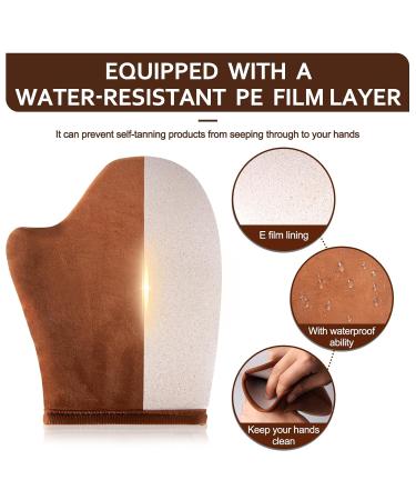 Self Tanning Mitt Applicator - Ultra Soft Reusable Tanning Glove with Thumb for Easy Application of Self Tanner & Body Lotion - Perfect for Flawless Tan - Buy Online on GoSupps.com