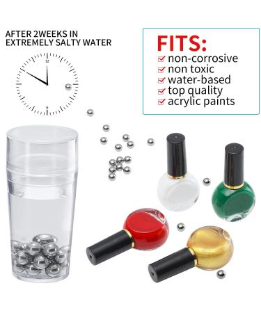 100 Stainless Steel Mixing Balls for Nail Polish & Model Paints - 6.35 mm - Buy Online on GoSupps.com