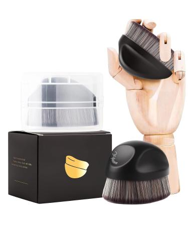 Foundation Makeup Brush - Kabuki Brush for Flawless Liquid & Powder Blending - Black - Buy Online on GoSupps.com