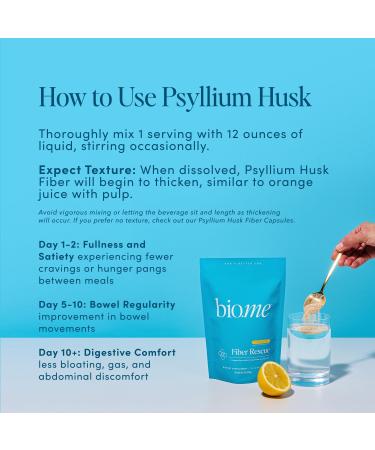 Bio.me Fiber Rescue & Synbiotic Bundle - Psyllium Husk Powder for Digestive Health (30 Servings) & Daily Synbiotic 3-in-1 Prebiotics and Probiotics for Digestive & Immune Support (60 ct) - Buy Online on GoSupps.com