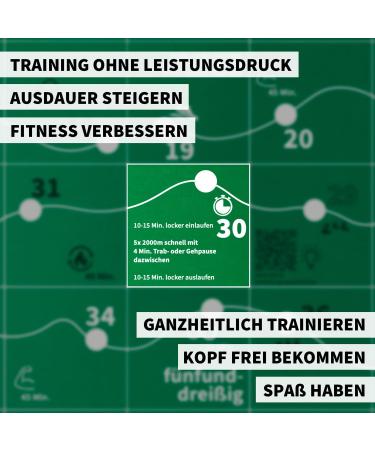 Runnersflow Marathon Fitness Poster | 12-Week Training Plan for Jogging | 50x70 cm Gym & Workout Poster - German Edition - Buy Online on GoSupps.com