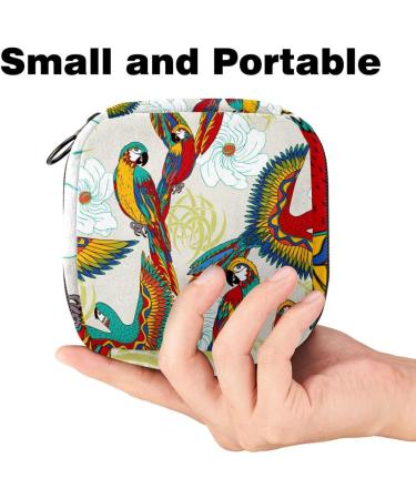 Buy Large Phoenix & Flower Menstrual Cup Bags | Colorful Zipper Storage for Tampons Panty Liners & More - International Shipping Available - Buy Online on GoSupps.com
