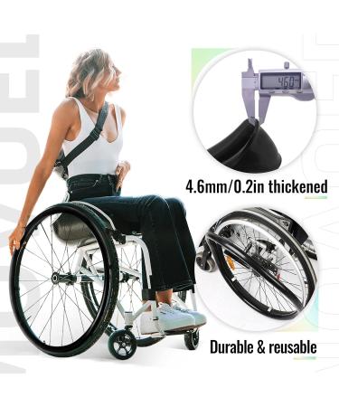 Wheelchair Wheel Covers Silicone Wheelchair Push Rim Covers Non-Slip Wear-Resistant Improve Grip and Traction 7 Colors(Pink 24 inches) 24 inches Pink - Buy Online on GoSupps.com