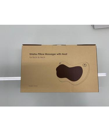 Shiatsu Massager Pillow with Heat | 3D Massage for Neck Back & Shoulders | 2 Speeds & Extension Belt | Perfect Gift for Men & Women - Buy Online on GoSupps.com