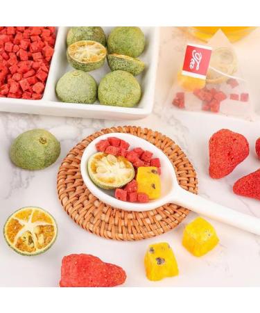 Strawberry green kumquat passion fruit tea 250g Freeze dried fruit tea bag Bagged tea - Buy Online on GoSupps.com