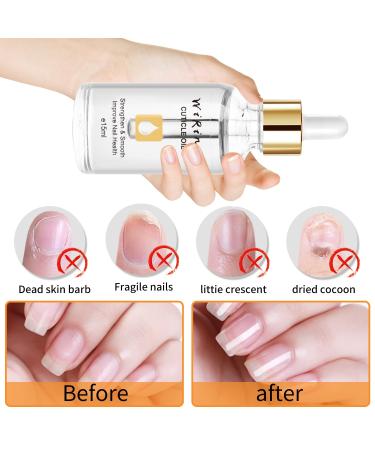 Organic Cuticle Oil 15ml - Enriched with Vitamin E & Jojoba Oil Moisturizes & Repairs Dry Cuticles Dropper Design Premium Nail Treatment Soothing Tea tree scent flavor - Buy Online on GoSupps.com