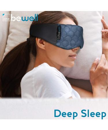 Lewis N. Clark Big Wrap Eye Mask - Travel Sleep Aid for Airplane & Hotel - Blue - Buy Online on GoSupps.com