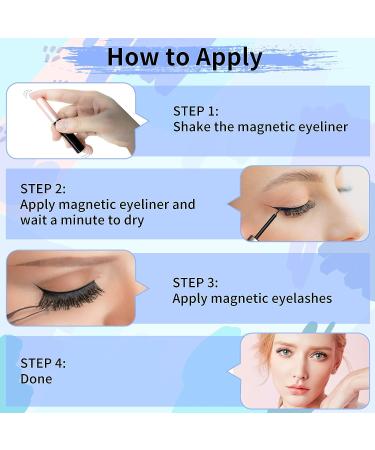 10 Pairs Magnetic Eyelashes Kit - Reusable, Natural Look, Lightweight False Eyelashes with Eyeliner & Tweezers - Easy to Wear, Long Lasting - No Glue Needed - Buy Online on GoSupps.com