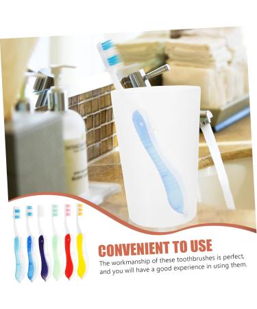 Beavorty 6-Pack Collapsible Travel Toothbrushes | Portable Disposable & Practical Brush Storage for Clean Travel Essentials - Buy Online on GoSupps.com