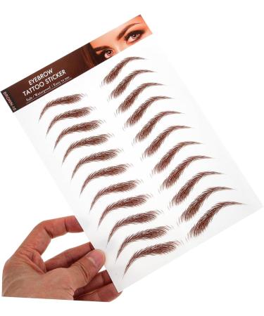 Beavorty 20 Sheets Eyebrow Stickers Authentic Eyebrow Makeup Eyebrow Simulation Eyebrow Fake Eyebrows 1 count (Pack of 1) Brownx4pcs - Buy Online on GoSupps.com