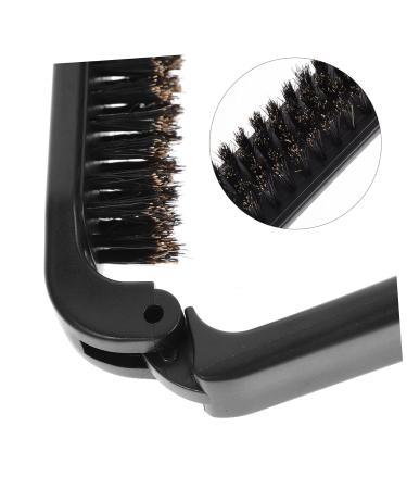 Minkissy 3-Pack Mini Beard Folding Brush Set | Wild Boar Bristle Grooming Brushes for Fine Hair | Portable Cleaning Tools for Men - Buy Online on GoSupps.com