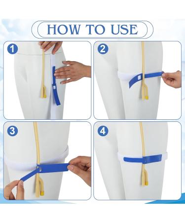 10 Pack Foley Catheter Leg Strap - Anti-Slip Silicone Holder for Comfortable Secure Catheter Support - Urinary Catheter Supplies - Buy Online on GoSupps.com