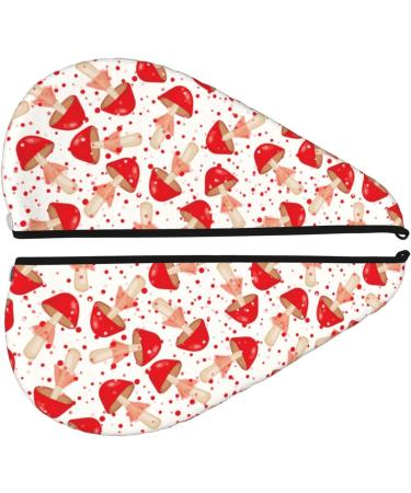 Buy Cute Mushroom Microfiber Hair Towel - Soft Super Absorbent Quick Dry Wrap for Women | Ideal for Long Curly & Thick Hair - Buy Online on GoSupps.com