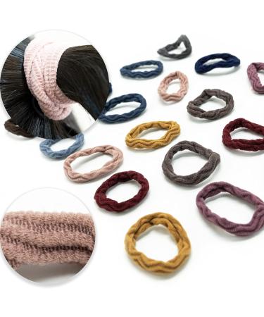 Seamless Hair Ties 20 Pieces Thick Elastic Hair Bands Ponytail Band Holders for Women Girls Multicolor - Buy Online on GoSupps.com